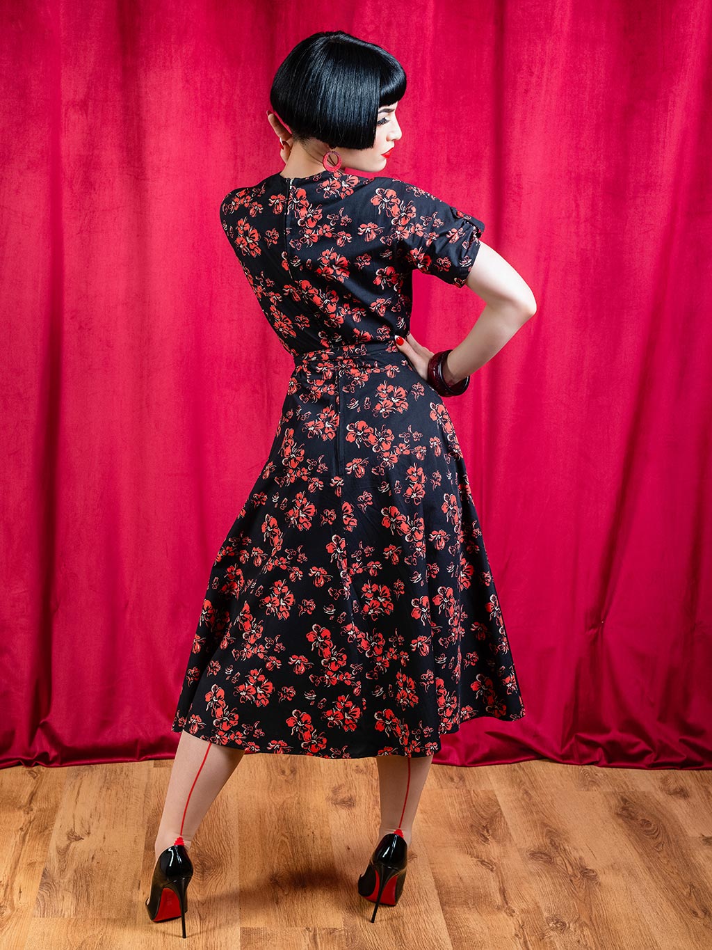 1940s floral dress sale