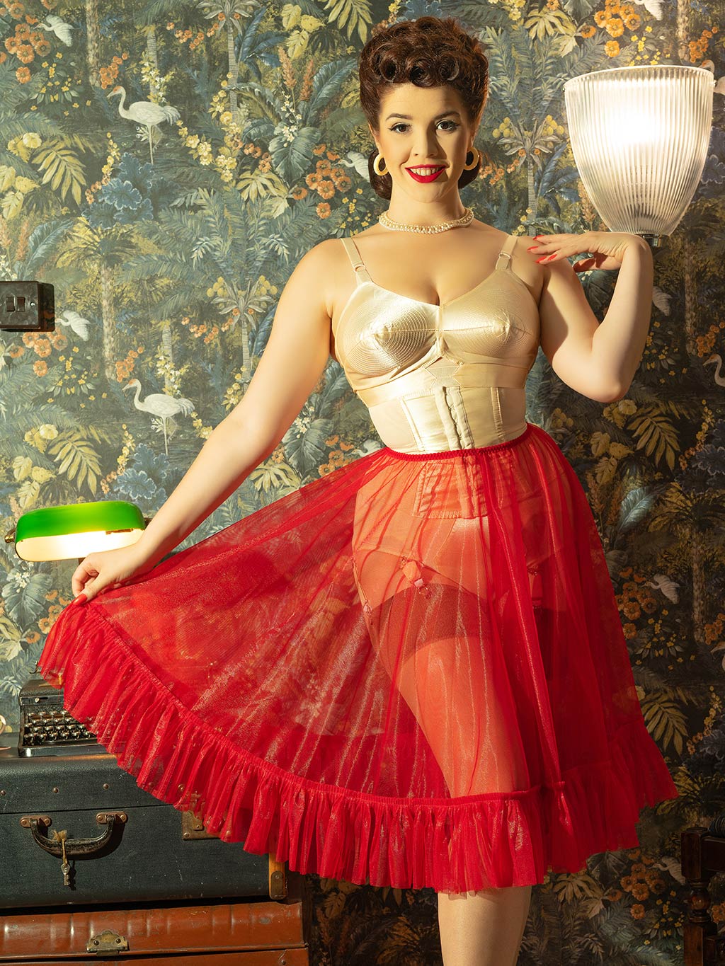 Red Satin Underwired Bra in Vintage Style 1950s Retro Inspired Lingerie  Available in Plus Size -  Canada