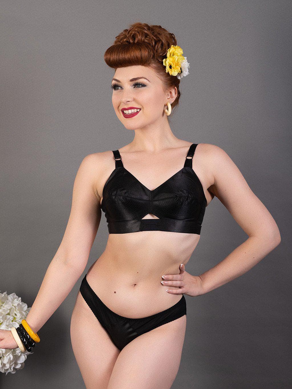 1950s Black Satin Lingerie for an Authentic Vintage Look - What Katie Did