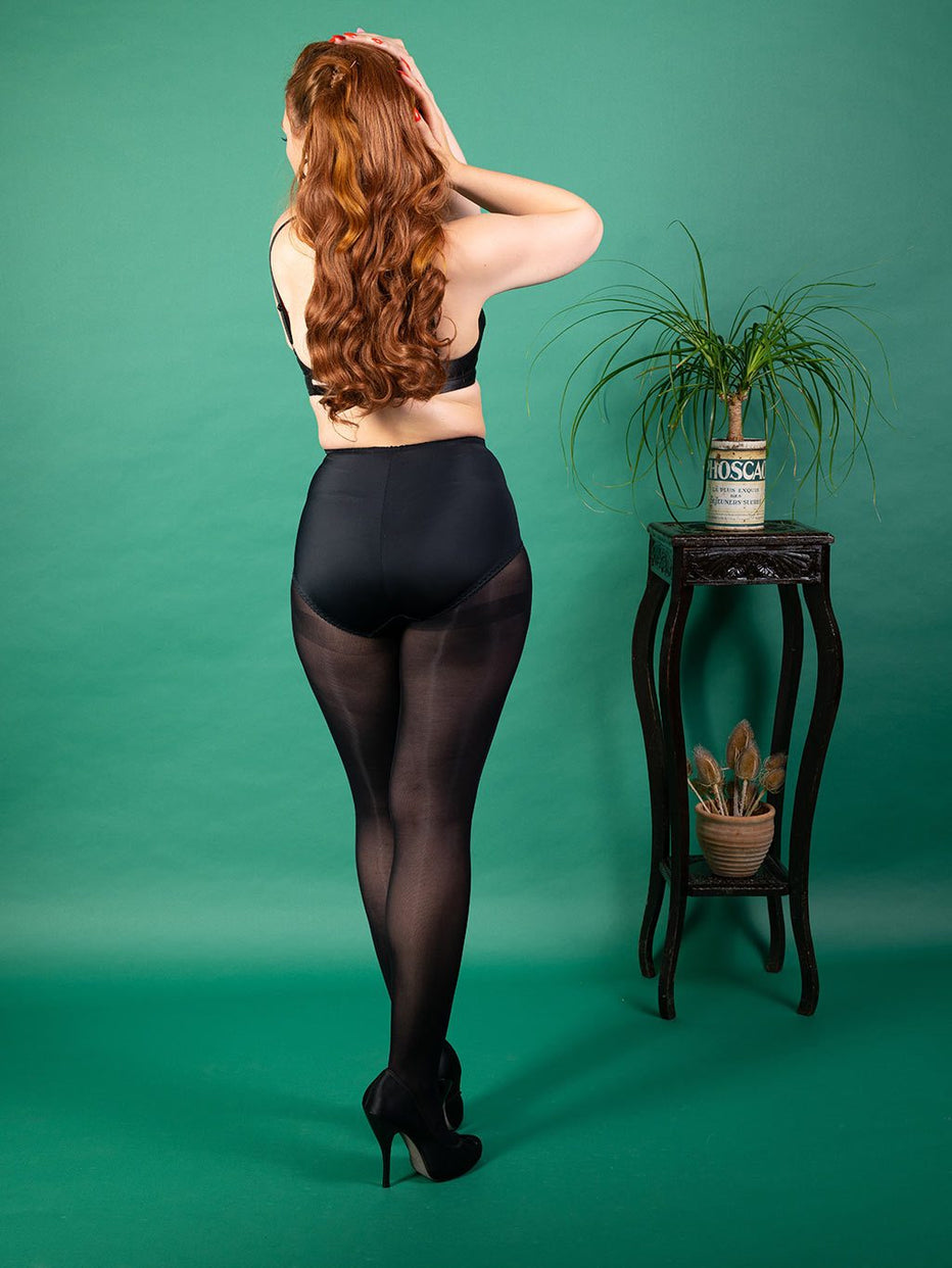 Go Back To Black With Opaque Black Tights By What Katie Did What