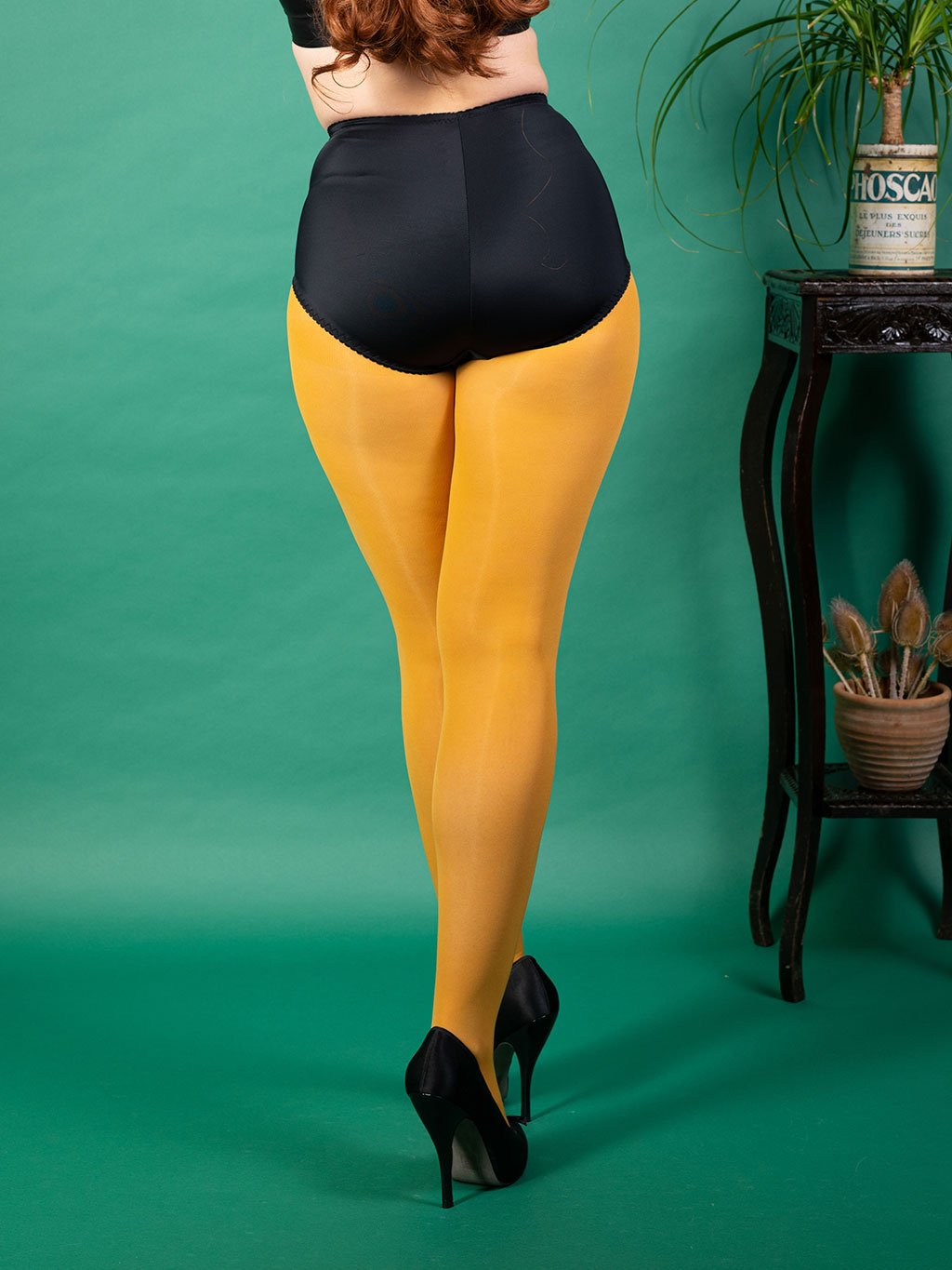 Mustard sale opaque tights